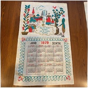 Vintage 1979  tea towel